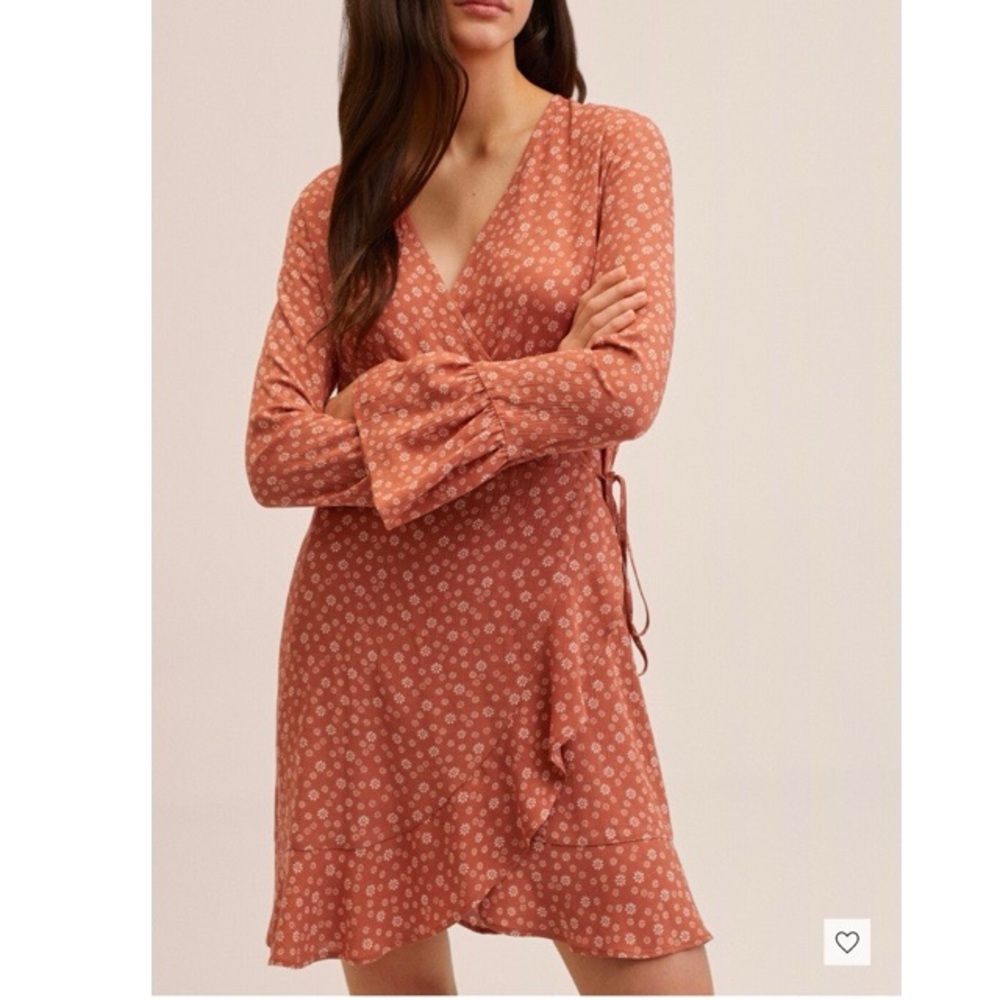 Mango Teen Floral Wrap Dress - S Small